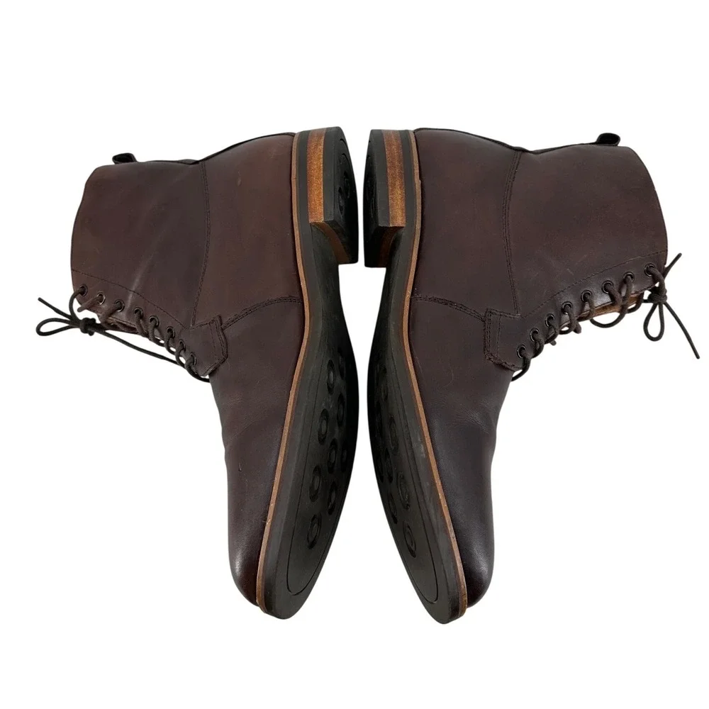 JackThreads Alexander Dark Brown Leather Lace Up Boots‎ FW2016-AXP-102 Size 10.5